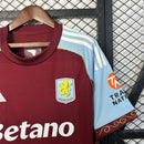 Camisa Aston Villa Home 25/26 Castore Torcedor Masculina - Lançamento