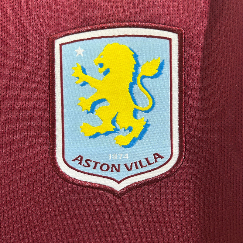 Camisa Aston Villa Home 25/26 Castore Torcedor Masculina - Lançamento