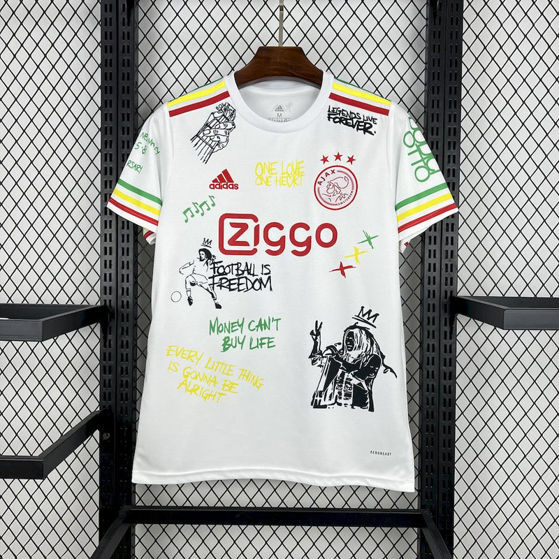 Camisa Ajax Amsterdanlm Bob Marley 40th 25/26 - Versão Torcedor